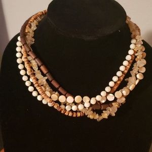 Silpada brown 5 chain necklace